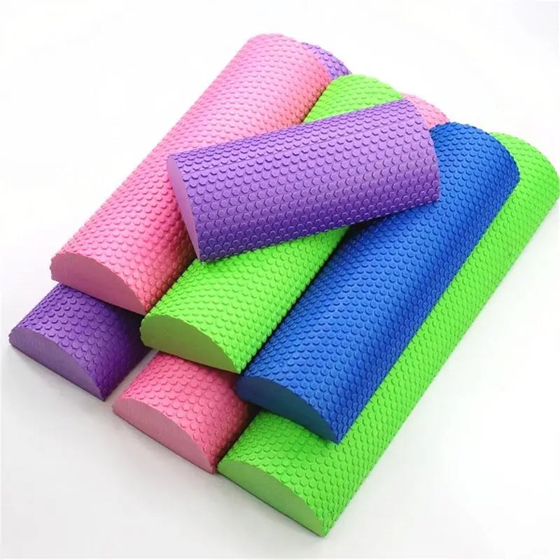 30-45Cm Half round EVA Massage Foam Roller Yoga Pilates Fitness Equipment Balance Pad Yoga Blocks with Massage Floating Point