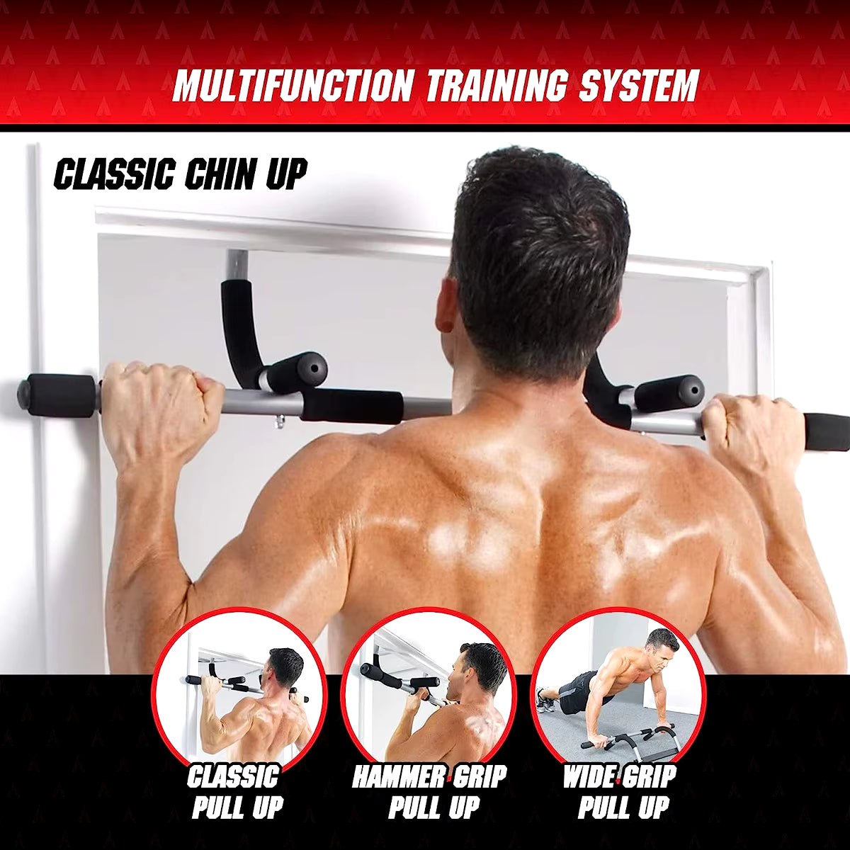 1Pcs Horizontal Bar Pull-Up Indoor Device Fitness Equipment Sports Training Punch-Free Parallel Bars Door Frame Pull-Up Bar