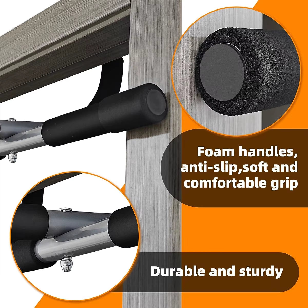 1Pcs Horizontal Bar Pull-Up Indoor Device Fitness Equipment Sports Training Punch-Free Parallel Bars Door Frame Pull-Up Bar