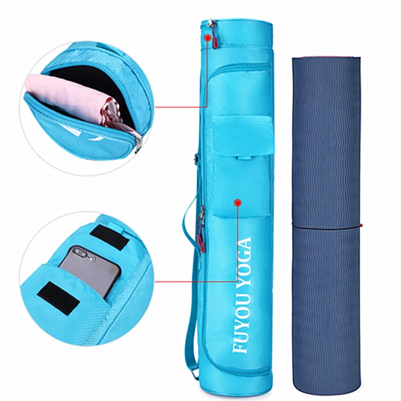 Fitness Sports Yoga Mat Bag Multifunction Pocket Yoga Carrier Knapsack Large Capacity Storage Yoga Mat Holder