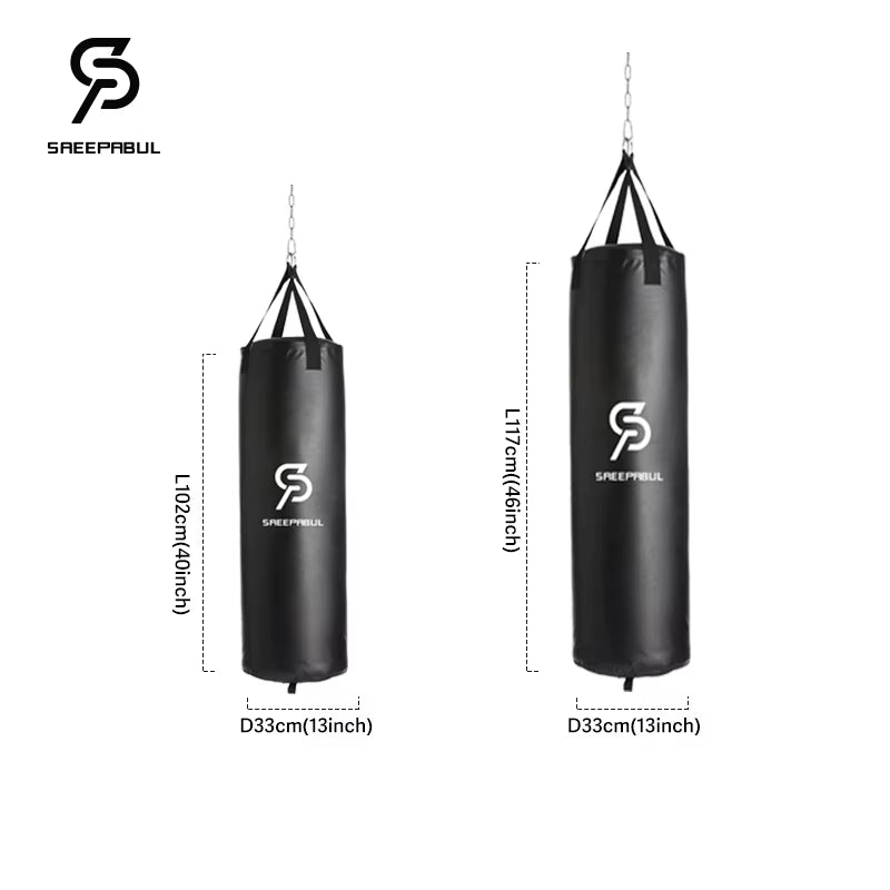 40/46In Professional Boxing Sandbag Punching Bag Training Fitness with Hanging Kick Adults Gym Exercise Empty-Heavy Boxing Bag